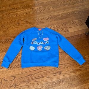 Blue Donut Sweater Girls L(12)